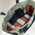 七宝柄トートバッグ（緑・黒）