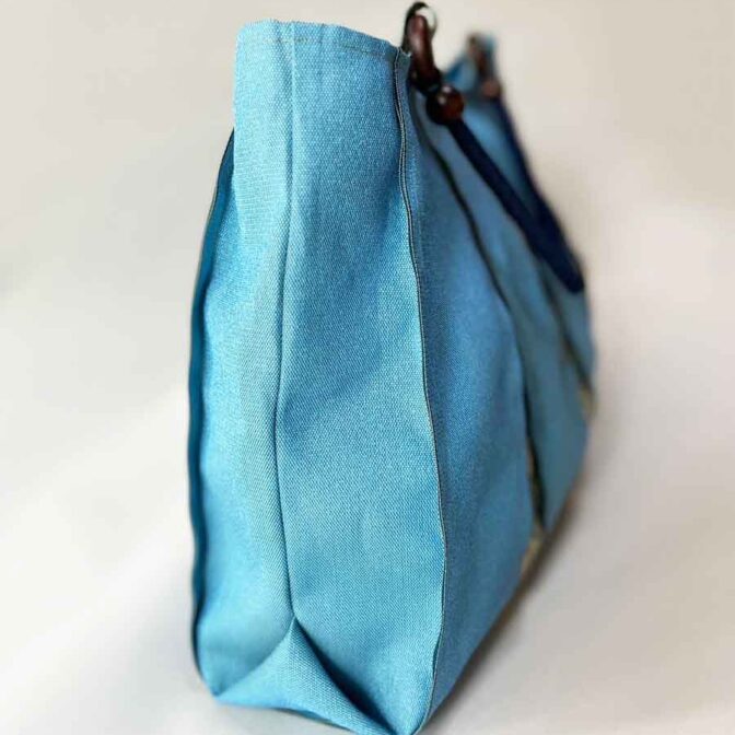 夏色トートバッグ（ターコイズブルー）