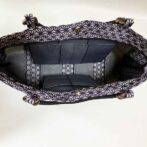 麻の葉トートバッグ（黒・グレー）