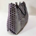 麻の葉トートバッグ（黒・グレー）