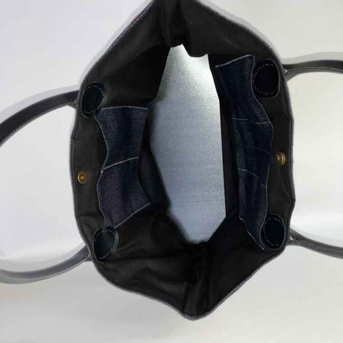 プレミアムトートバッグ（赤・黒・ラインなし）