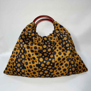 水玉ハンドバッグ（ゴールド）