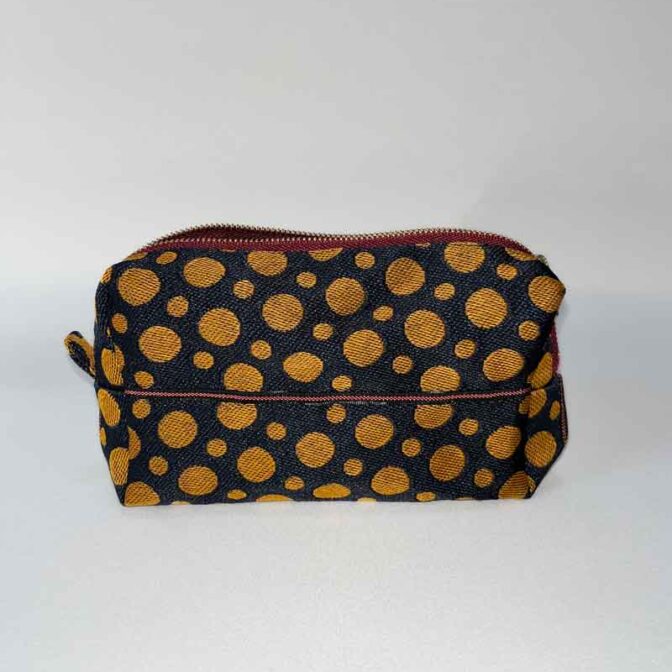 水玉ポーチ（ゴールド）
