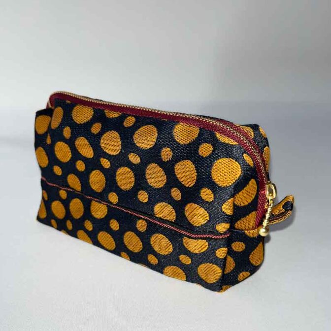 水玉ポーチ（ゴールド）