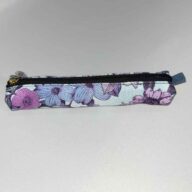 花柄ペンケース①（青）